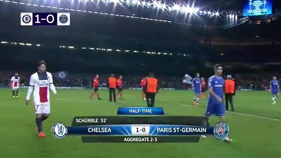 雙方交手最經典之戰！14年歐冠，登巴巴絕殺，切爾西2-0擊敗巴黎